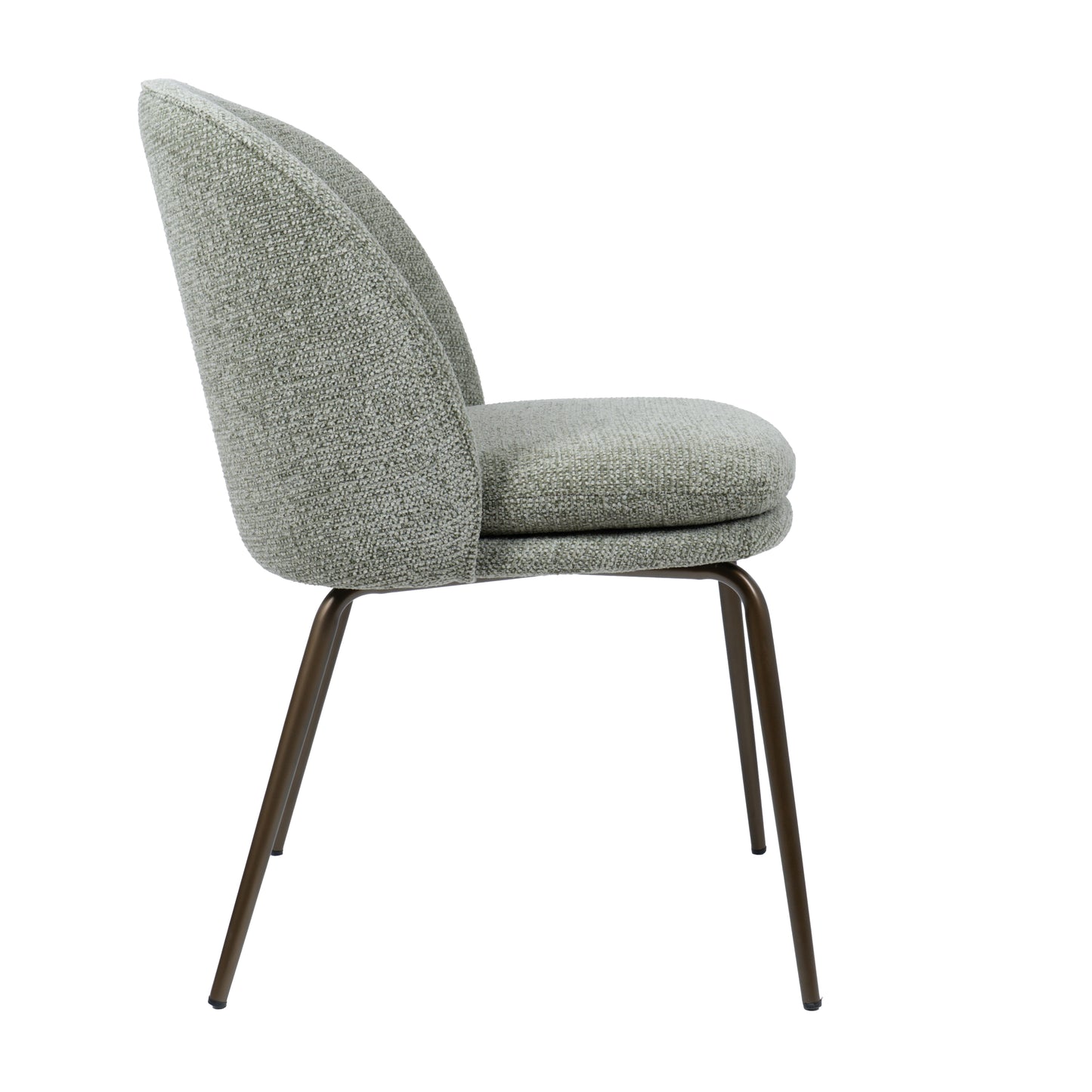 HelloChair HC20 Xess eetkamerstoel Milan Leaf vierpoot anodic brown
