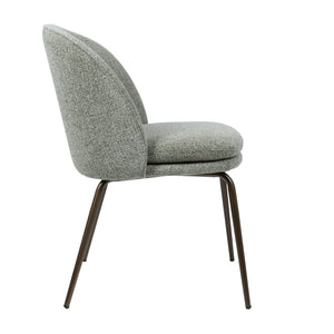 HelloChair HC20 Xess eetkamerstoel Milan Leaf vierpoot anodic brown