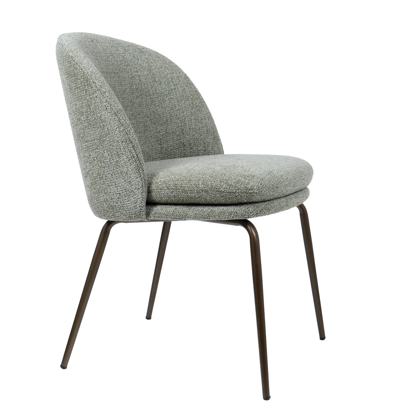 HelloChair HC20 Xess eetkamerstoel Milan Leaf vierpoot anodic brown