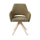 Jesper Home x HelloChair Yanai eetkamerstoel Olive Oasis revolve oak bleach