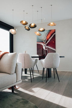 HelloChair HC29 Mijs eetkamerstoel Sneak Linen vierpoot zwart