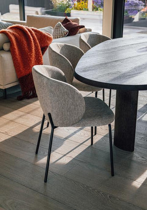 HelloChair HC28 Nice eetkamerstoel Wing Shell vierpoot zwart