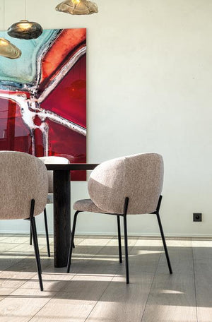 HelloChair HC28 Nice eetkamerstoel Wing Shell vierpoot zwart