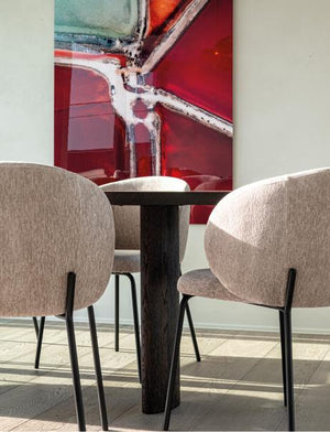 HelloChair HC28 Nice eetkamerstoel Wing Shell vierpoot zwart