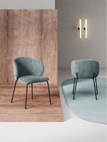 HelloChair HC28 Nice eetkamerstoel Wing Desert vierpoot zwart