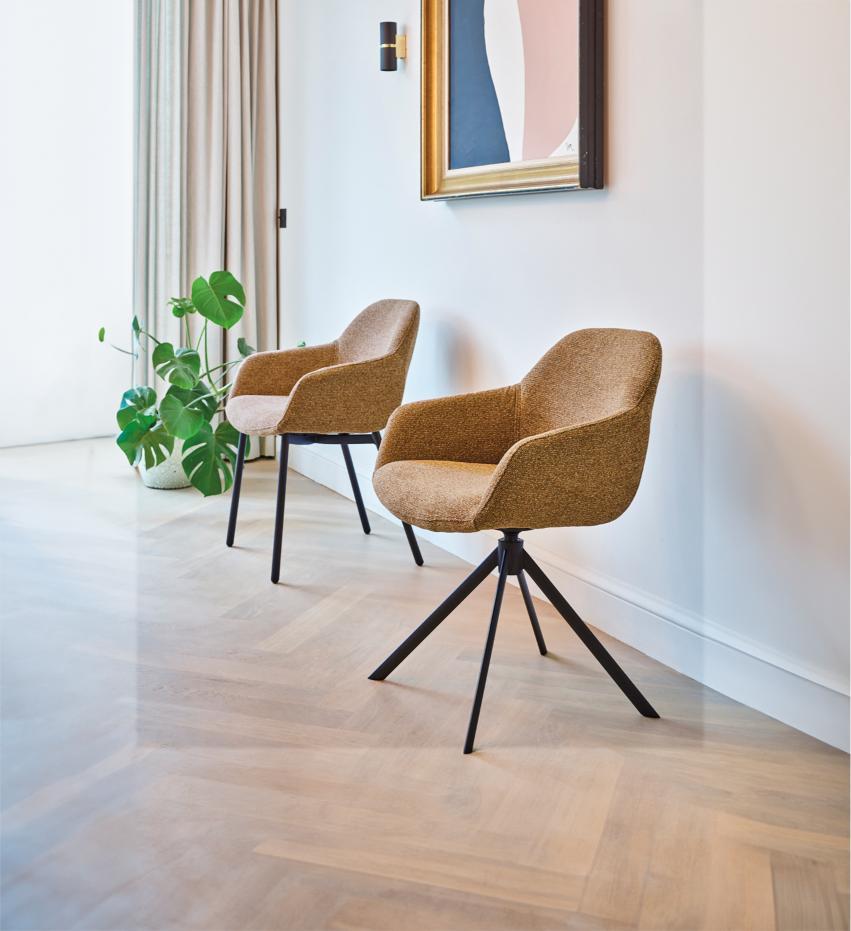 HelloChair HC30 Lon eetkamerstoel Alpine Grey spinpoot zwart