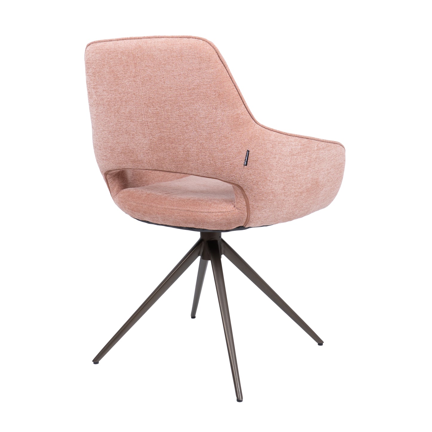 HelloChair HC27 Zasu eetkamerstoel Beach Roze spinpoot bruin