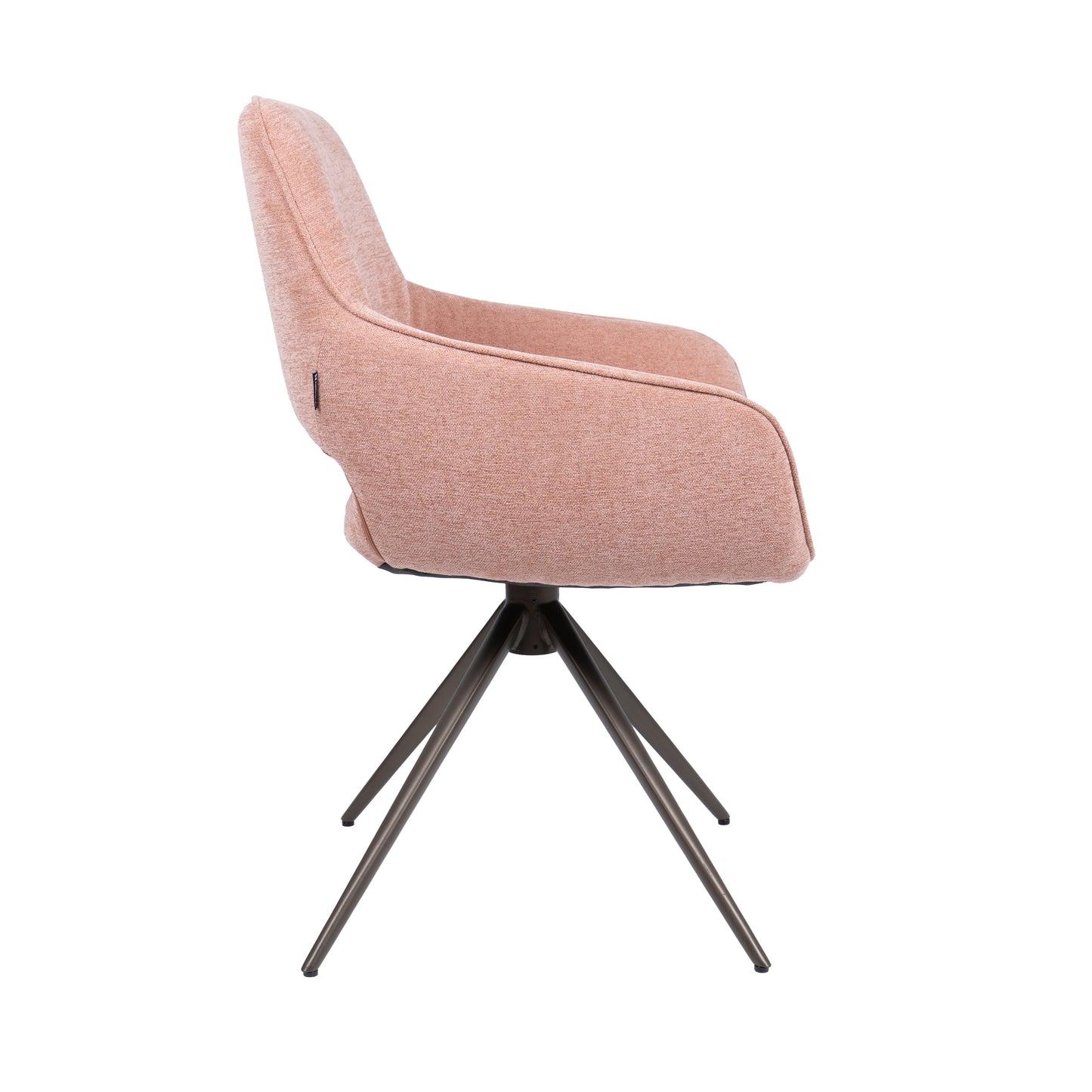 HelloChair HC27 Zasu eetkamerstoel Beach Roze spinpoot bruin