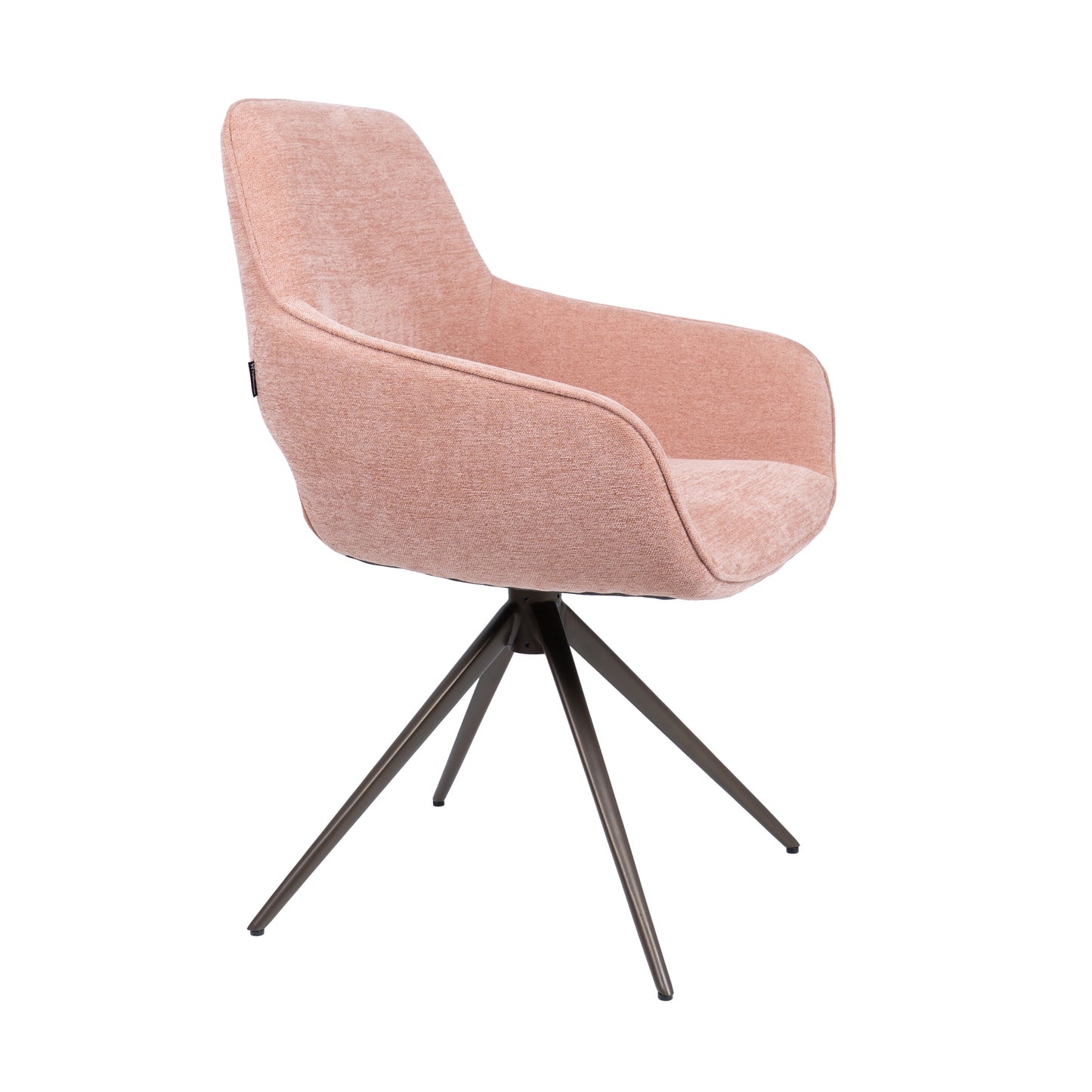 HelloChair HC27 Zasu eetkamerstoel Beach Roze spinpoot bruin