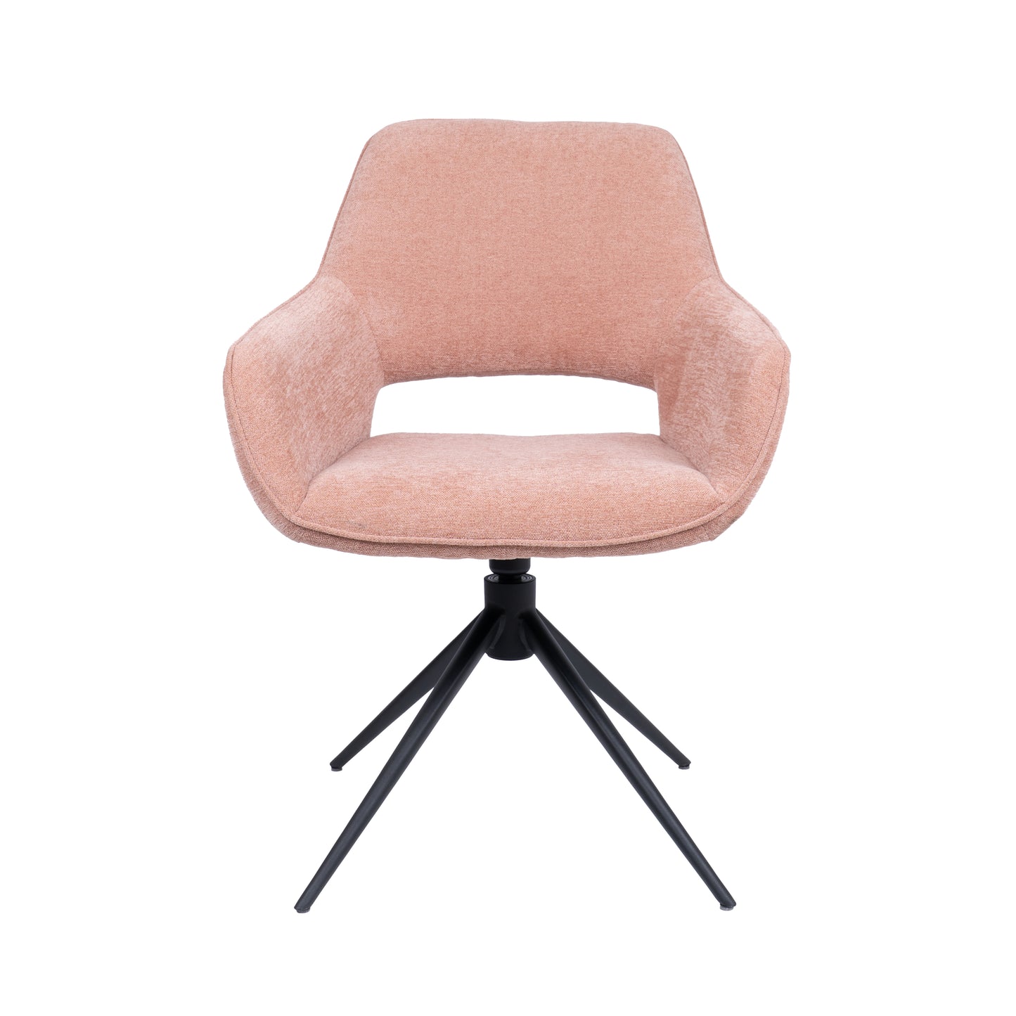 HelloChair HC27 Zasu eetkamerstoel Beach Roze spinpoot zwart