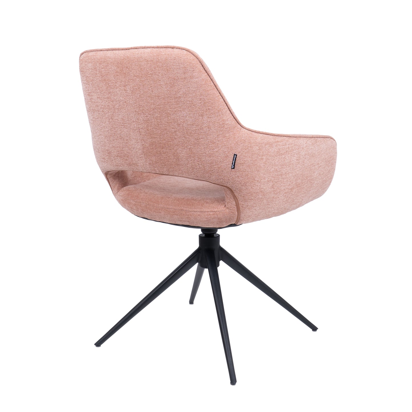 HelloChair HC27 Zasu eetkamerstoel Beach Roze spinpoot zwart