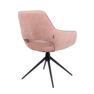 HelloChair HC27 Zasu eetkamerstoel Beach Roze spinpoot zwart