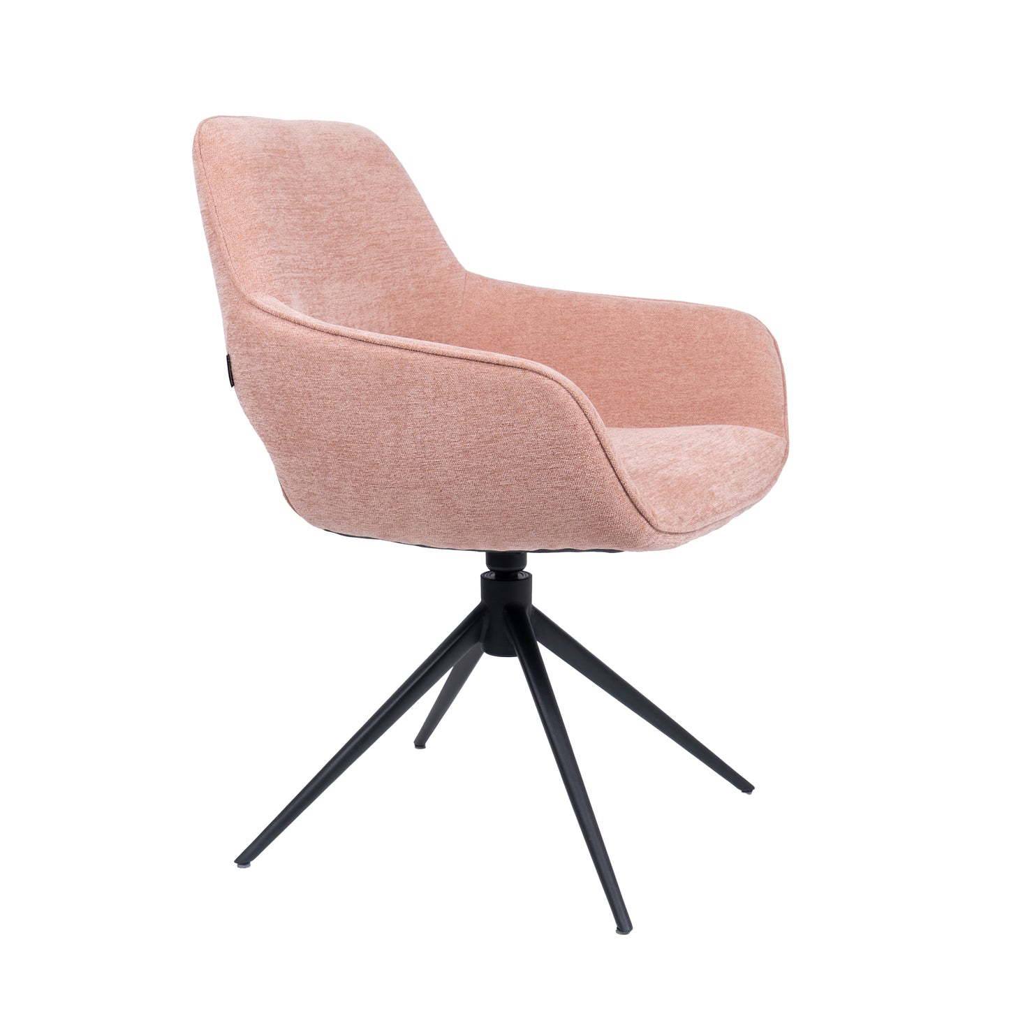 HelloChair HC27 Zasu eetkamerstoel Beach Roze spinpoot zwart