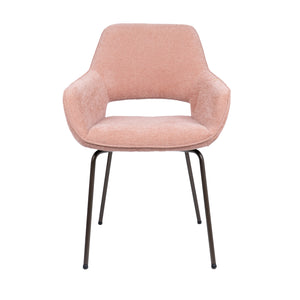 HelloChair HC27 Zasu eetkamerstoel Beach Roze vierpoot bruin
