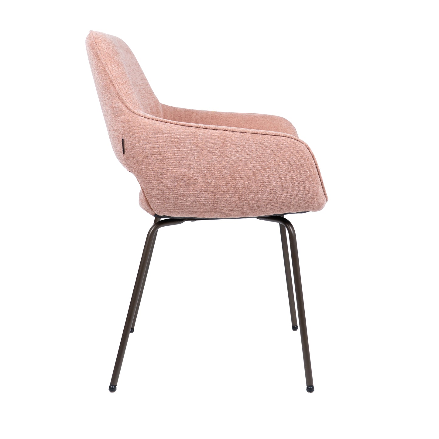 HelloChair HC27 Zasu eetkamerstoel Beach Roze vierpoot bruin