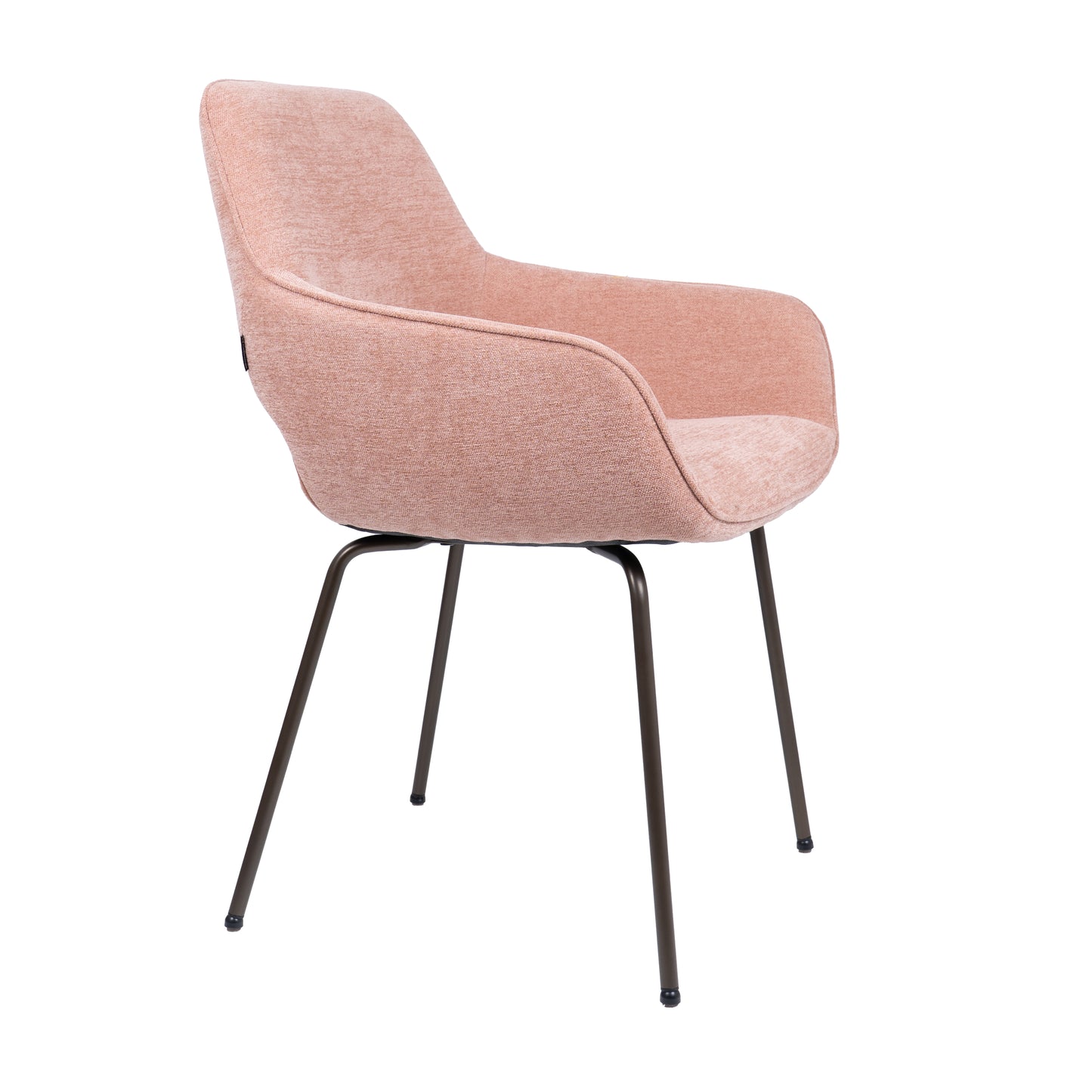 HelloChair HC27 Zasu eetkamerstoel Beach Roze vierpoot bruin