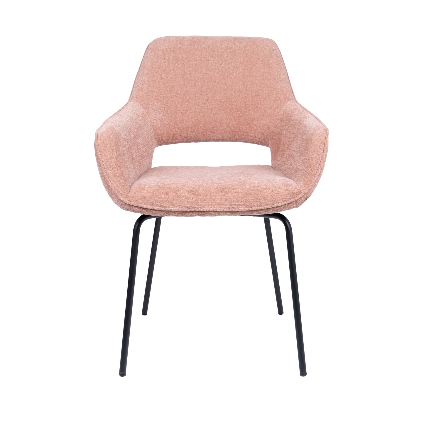 HelloChair HC27 Zasu eetkamerstoel Beach Roze vierpoot zwart