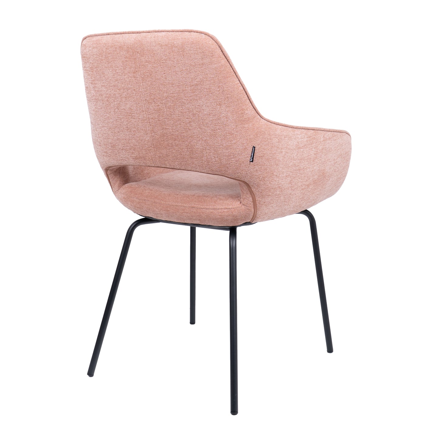 HelloChair HC27 Zasu eetkamerstoel Beach Roze vierpoot zwart