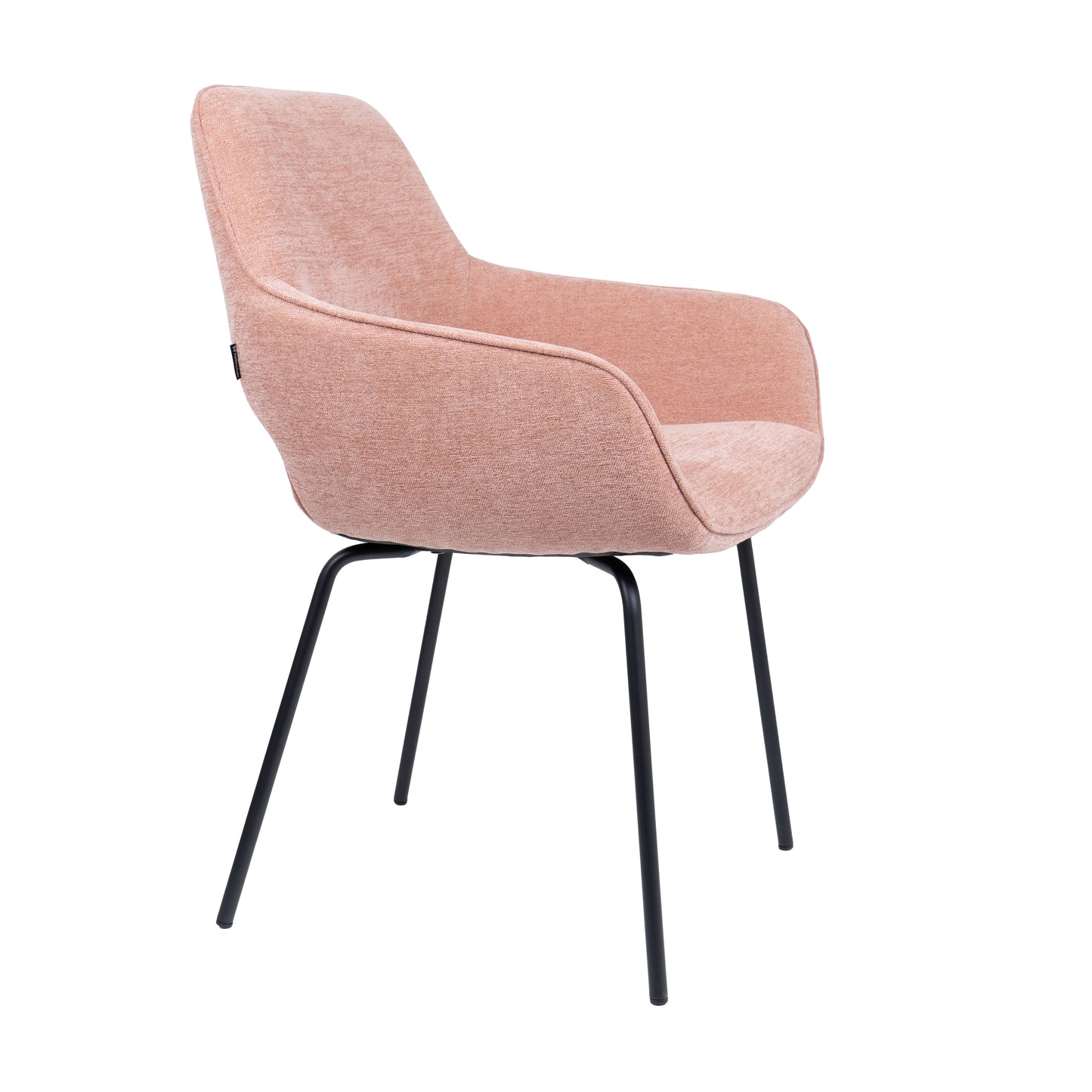 HelloChair HC27 Zasu eetkamerstoel Beach Roze vierpoot zwart