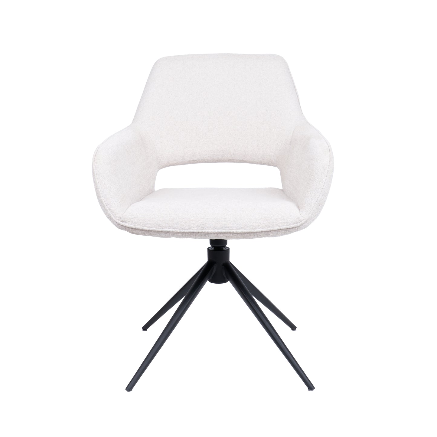 HelloChair HC27 Zasu eetkamerstoel Beach Zand spinpoot zwart