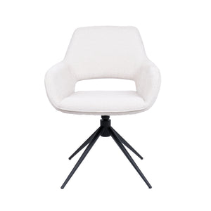 HelloChair HC27 Zasu eetkamerstoel Beach Zand spinpoot zwart