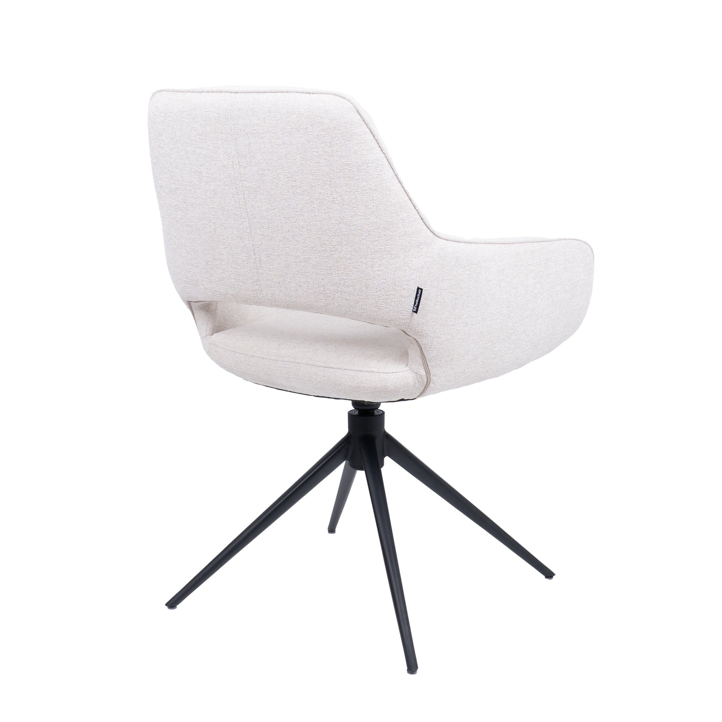 HelloChair HC27 Zasu eetkamerstoel Beach Zand spinpoot zwart