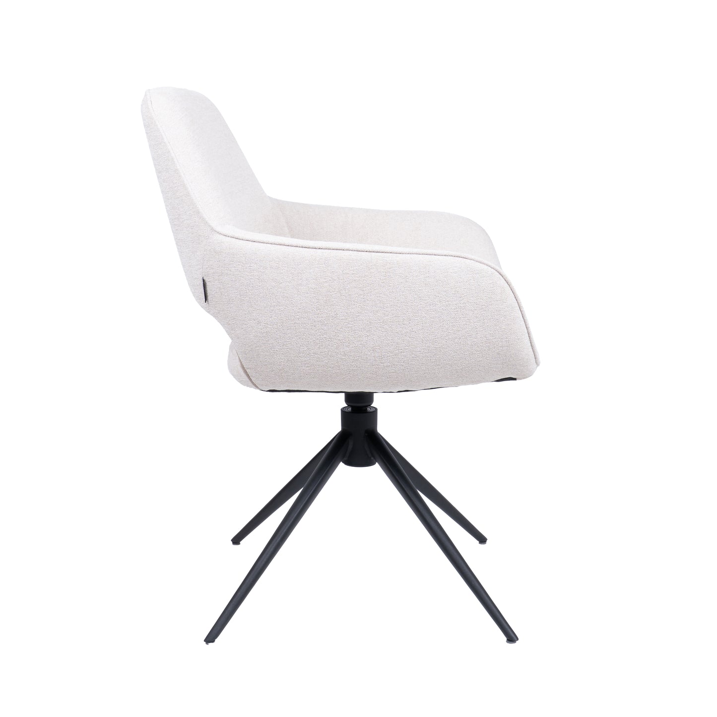 HelloChair HC27 Zasu eetkamerstoel Beach Zand spinpoot zwart