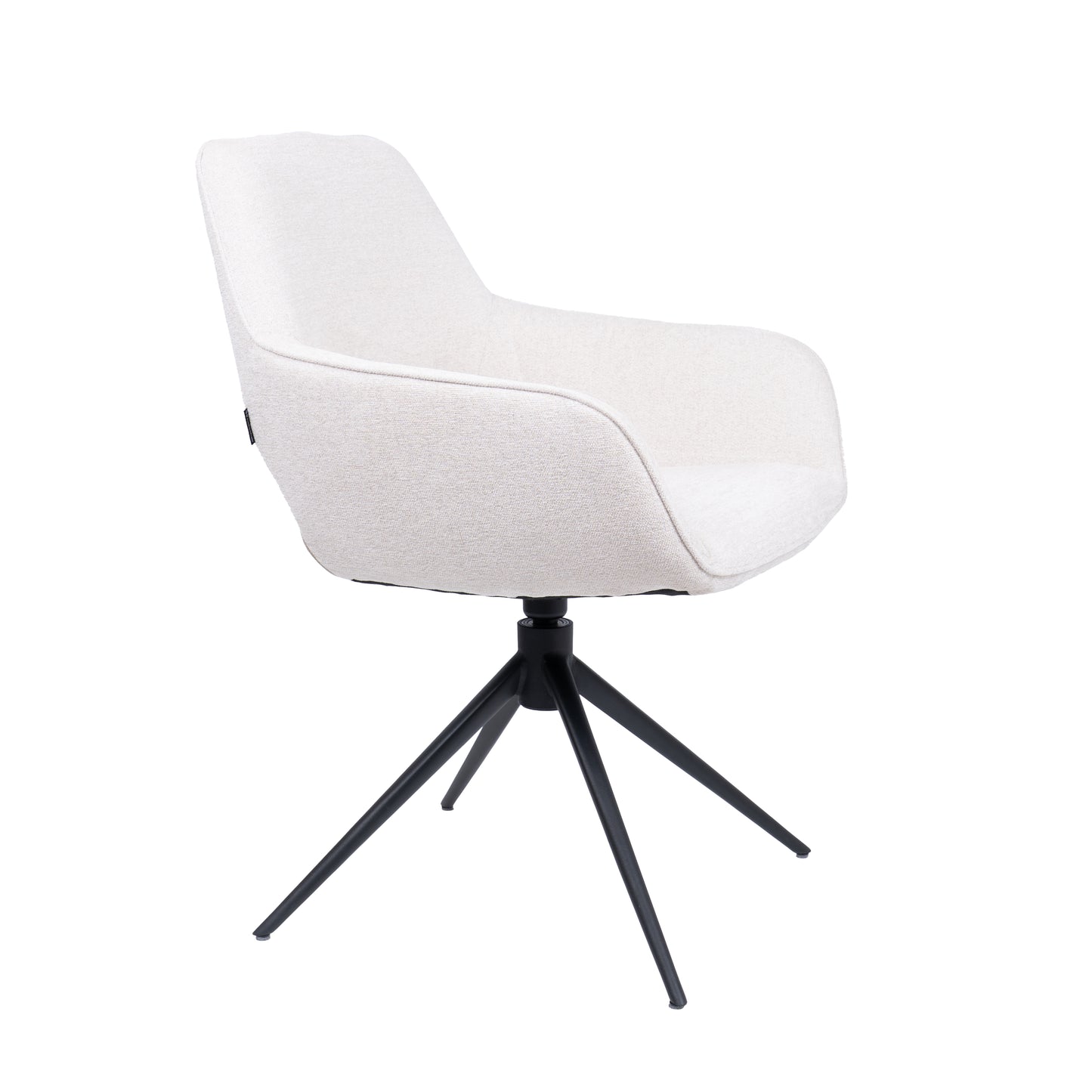 HelloChair HC27 Zasu eetkamerstoel Beach Zand spinpoot zwart