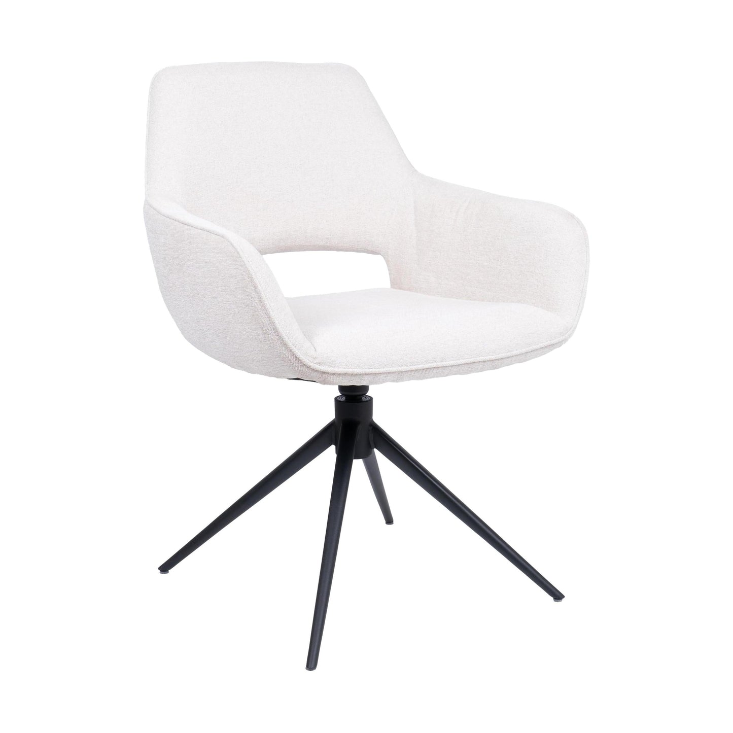 HelloChair HC27 Zasu eetkamerstoel Beach Zand spinpoot zwart