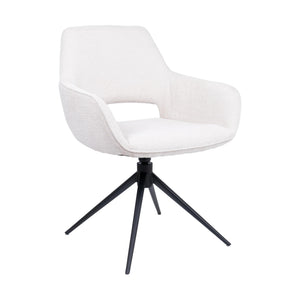 HelloChair HC27 Zasu eetkamerstoel Beach Zand spinpoot zwart