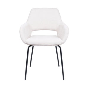 HelloChair HC27 Zasu eetkamerstoel Beach Zand vierpoot zwart