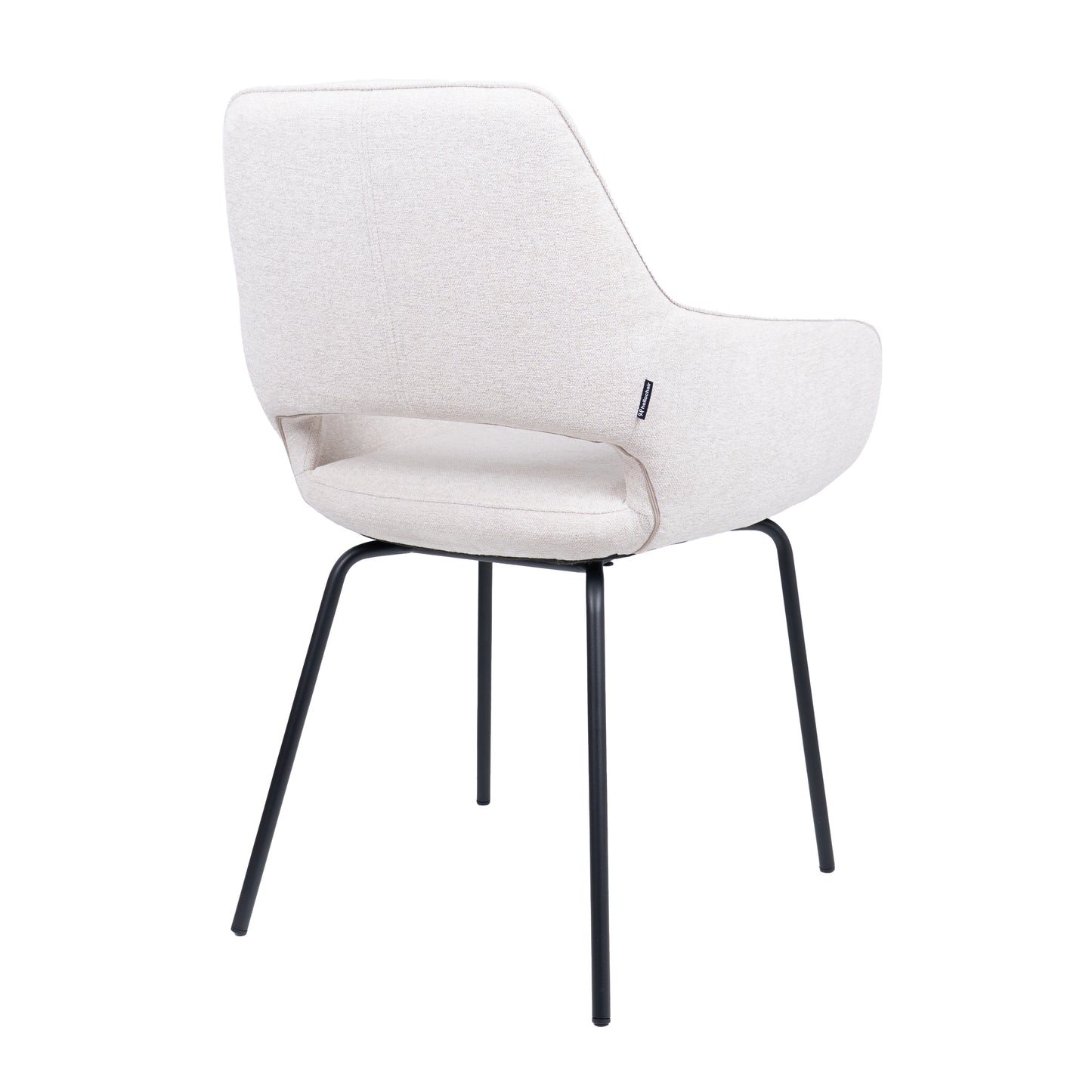 HelloChair HC27 Zasu eetkamerstoel Beach Zand vierpoot zwart