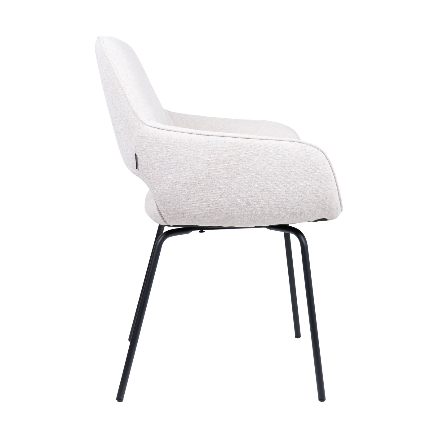 HelloChair HC27 Zasu eetkamerstoel Beach Zand vierpoot zwart