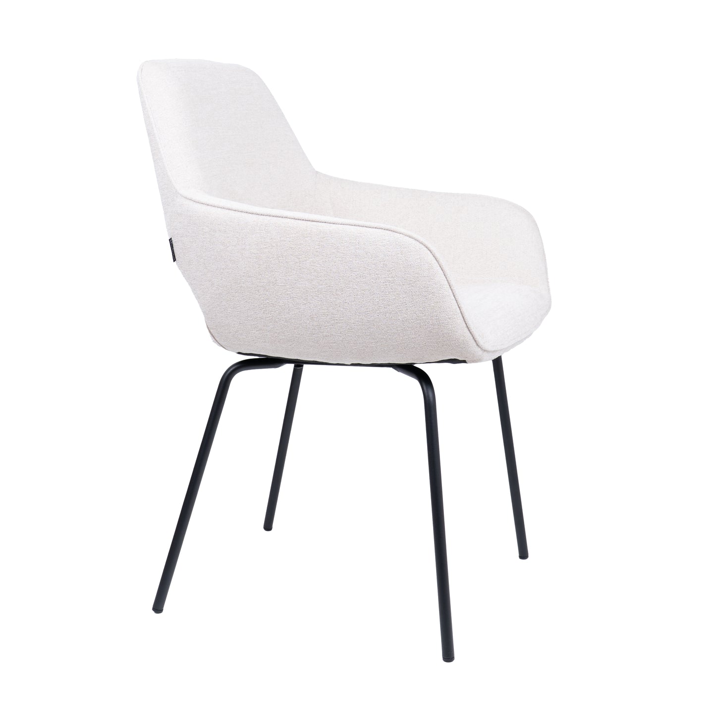 HelloChair HC27 Zasu eetkamerstoel Beach Zand vierpoot zwart