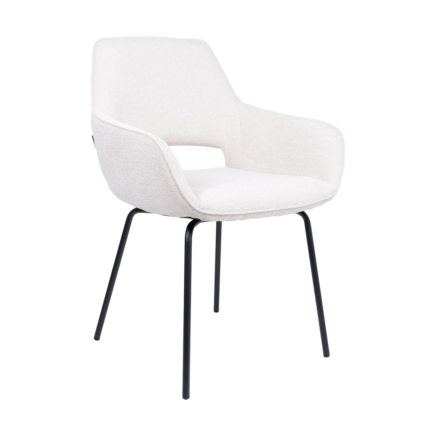 HelloChair HC27 Zasu eetkamerstoel Beach Zand vierpoot zwart
