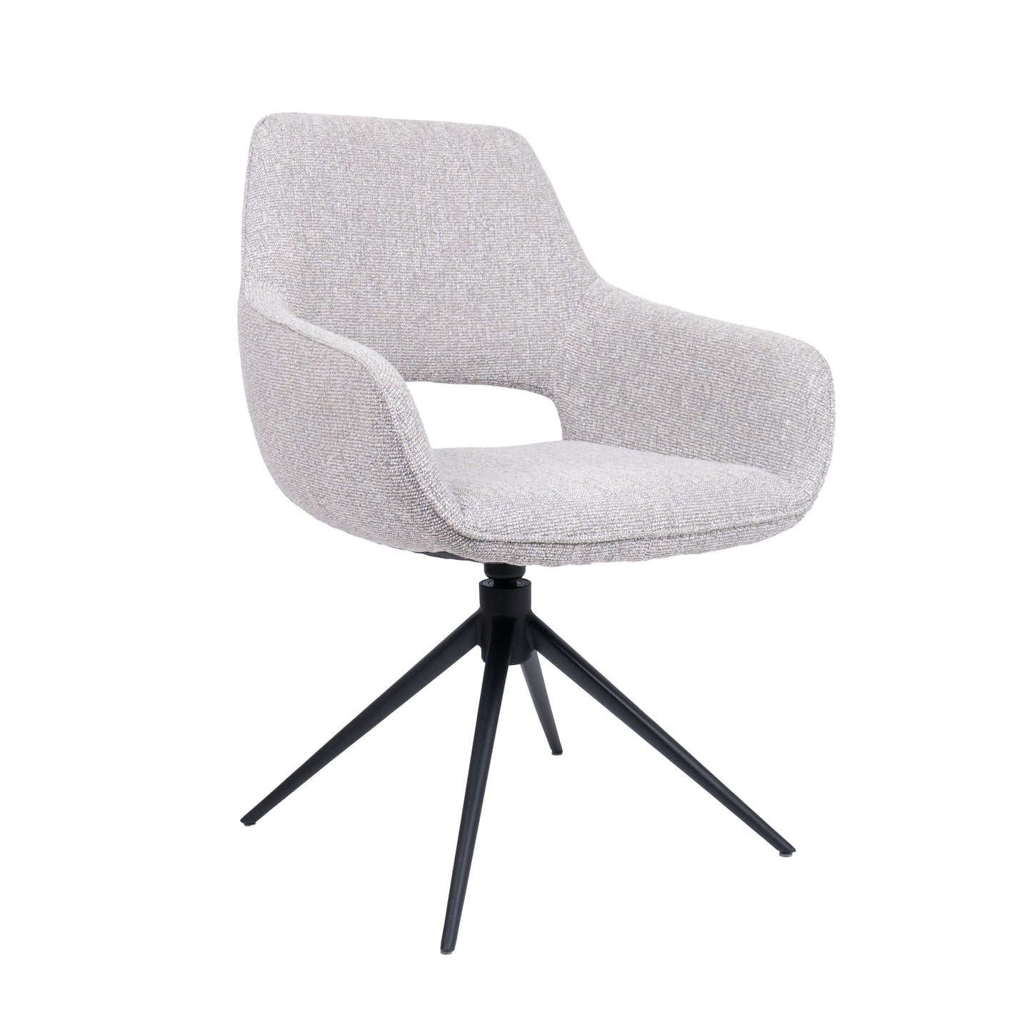 HelloChair HC27 Zasu eetkamerstoel Lodge Clay spinpoot zwart