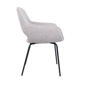 HelloChair HC27 Zasu eetkamerstoel Lodge Clay vierpoot zwart