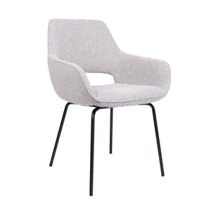 HelloChair HC27 Zasu eetkamerstoel Lodge Clay vierpoot zwart