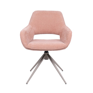 HelloChair HC27 Zasu eetkamerstoel Beach Roze spinpoot beige