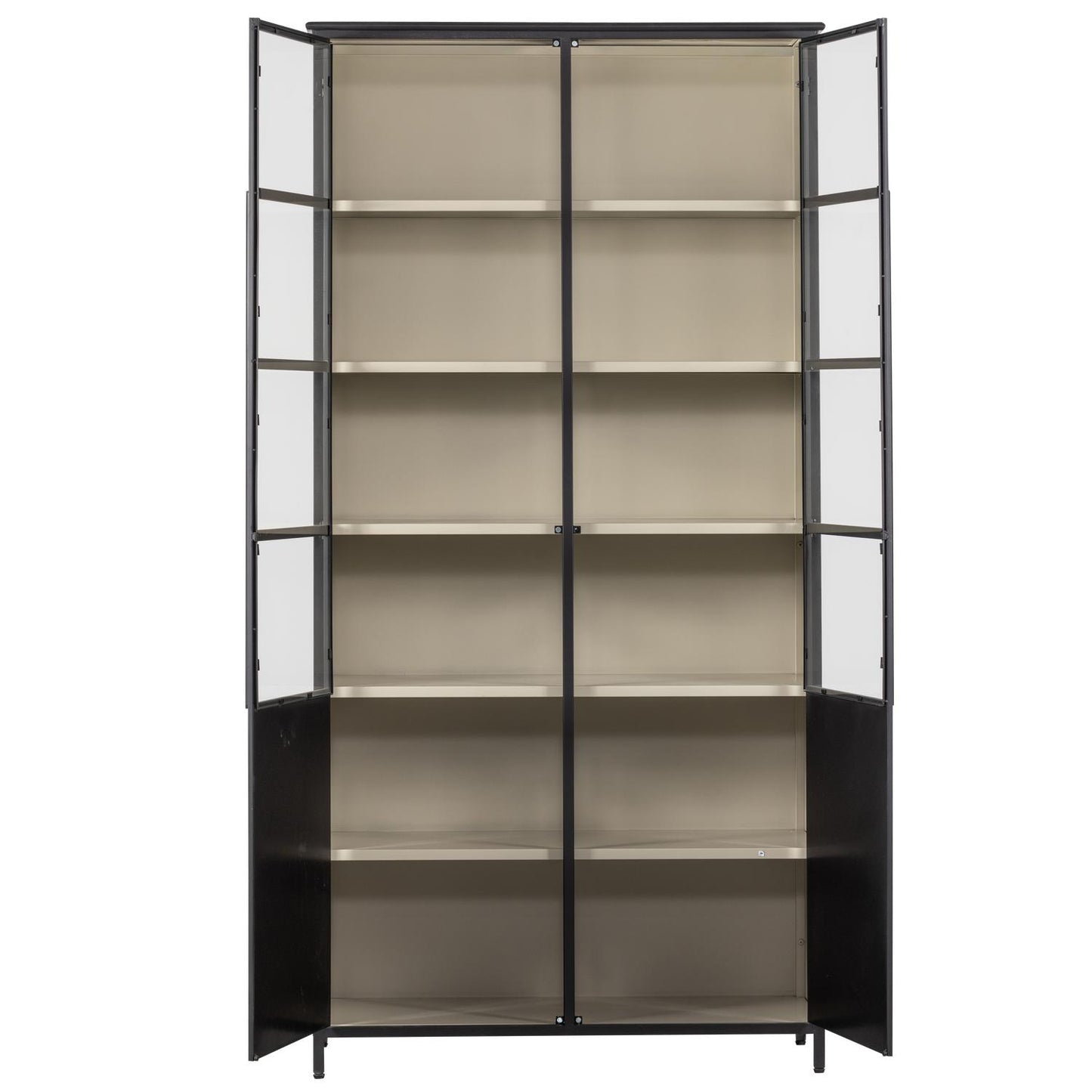 WOOOD Exhibit vitrinekast XL 2-deurs Zwart