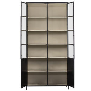 WOOOD Exhibit vitrinekast XL 2-deurs Zwart