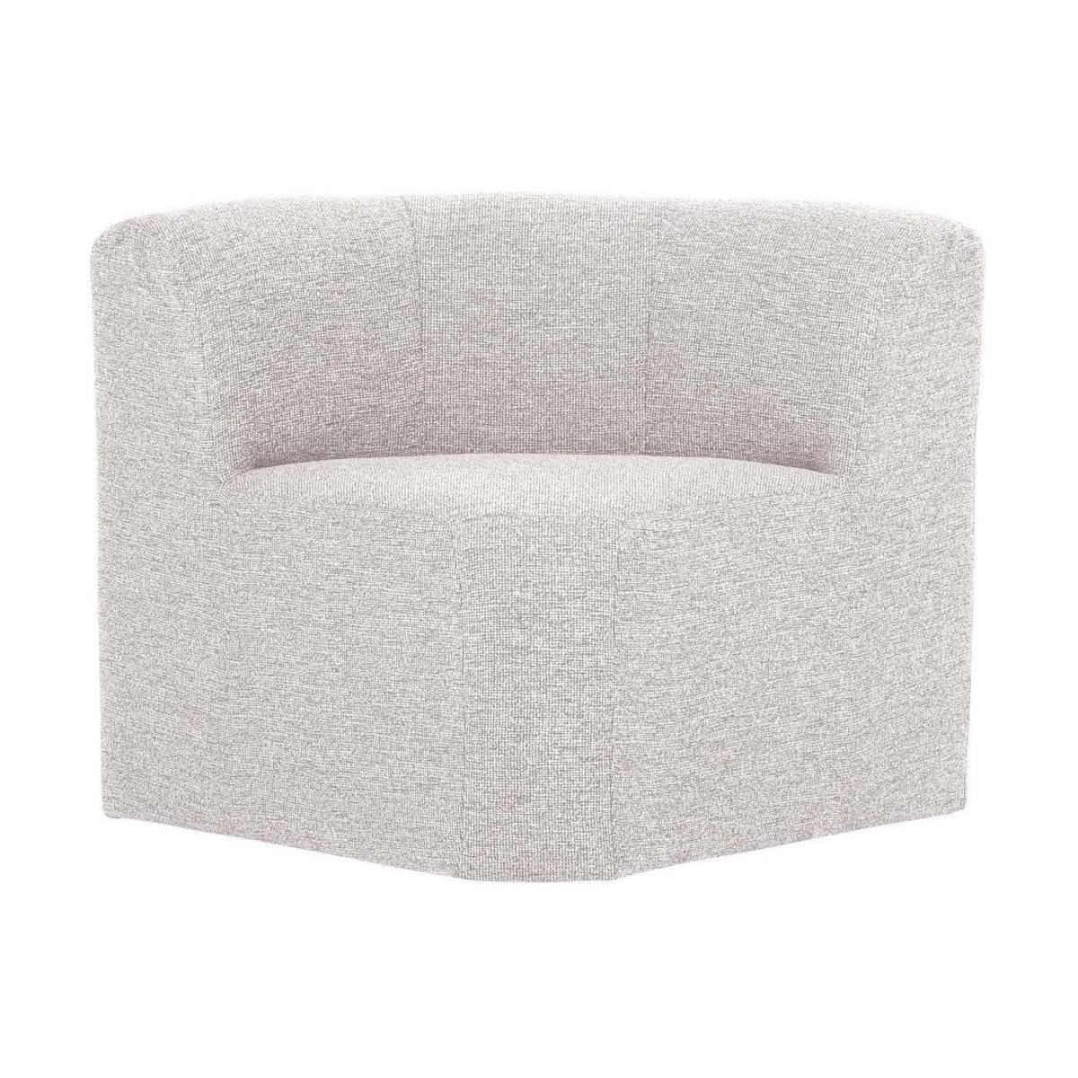 WOOOD Mojo Base eetbank hoek met rugleuning bouclé Ecru