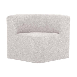 WOOOD Mojo Base eetbank hoek met rugleuning bouclé Ecru