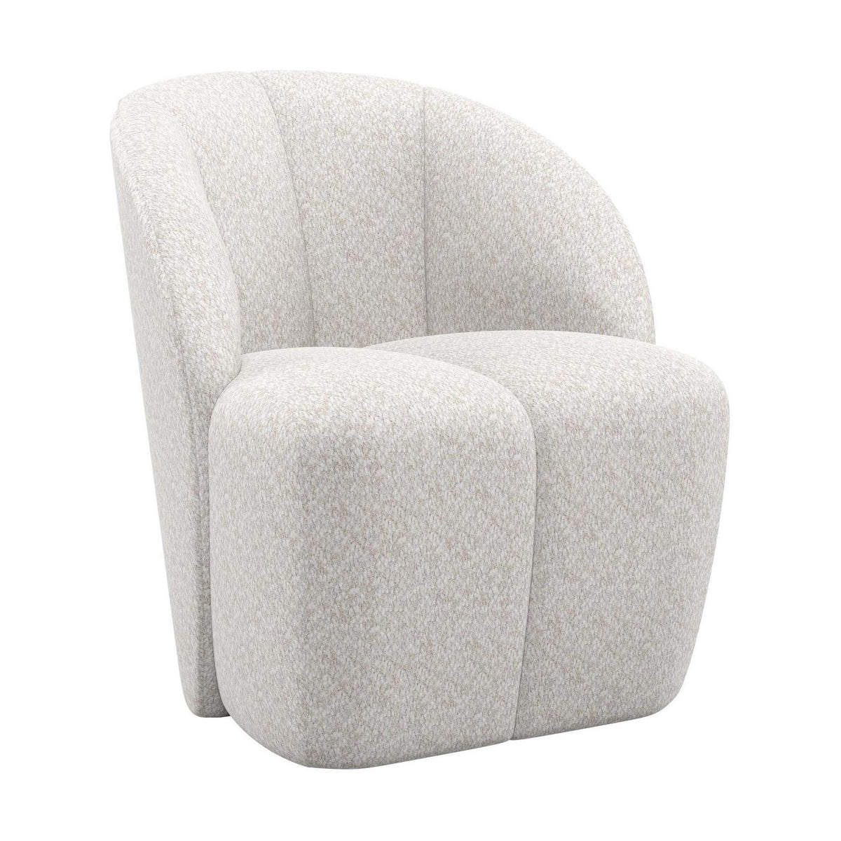 WOOOD Mojo draaifauteuil wollig Ecru