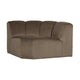 WOOOD Mojo bank hoekelement rond velvet Taupe