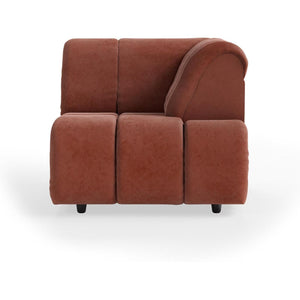 HKliving Wave bank right high arm Royal Velvet Magnolia