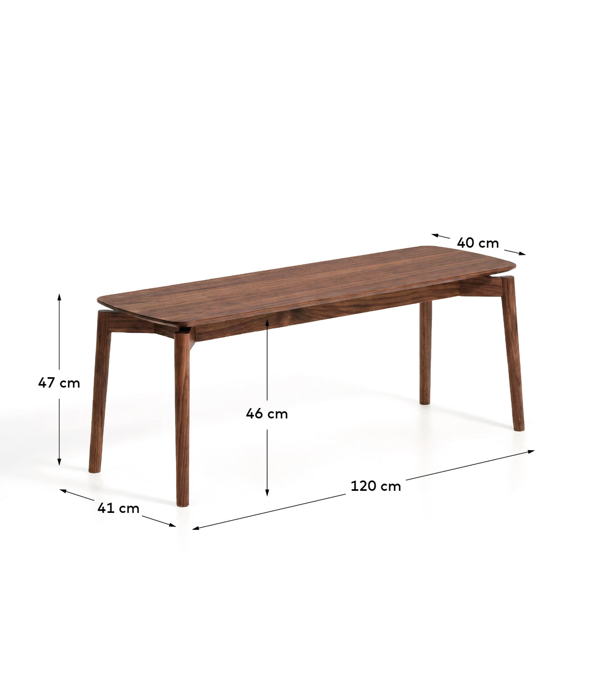 Kave Home Evera eetkamerbank Bruin