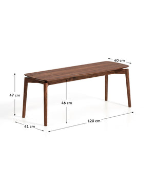 Kave Home Evera eetkamerbank Bruin