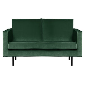 WOOOD Rodeo 2-zits bank velvet Bosgroen