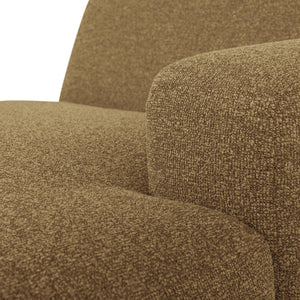 WOOOD Mojo Base chaise longue bank arm rechts bouclé Geel/Bruin